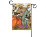 GARDEN FLAG AUTUMN BIRDHOUSE