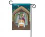 GARDEN FLAG AWAY IN A MANGER