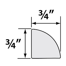 ROUND QUARTER 3/4X3/4 PVC #106FT