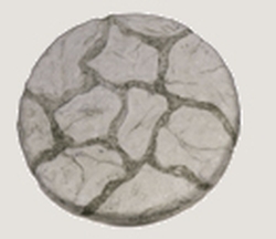 STEPPING STONE ROUND MORTARED