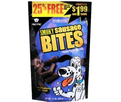 TREAT DOG SMOKY SAUSAGE 7.2OZ