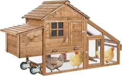 CHICKEN COOP TAN W/ WHEELS