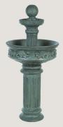 FOUNTAIN 2-TIER DORIC STAINED