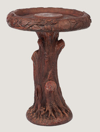 BIRDBATH TIMBER WOOD