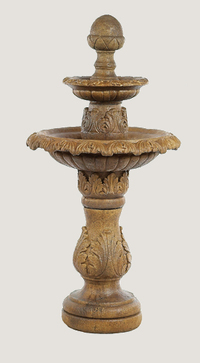 FOUNTAIN 2-TIER ACORN LEAF