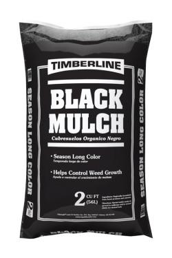 MULCH BLACK SHREDDED 2CF BAG