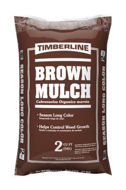 MULCH BROWN SHREDDED 2CF BAG