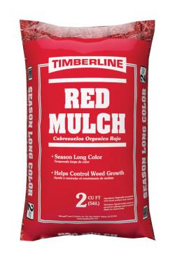 MULCH RED SHREDDED 2CF BAG