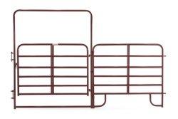 PANEL CORRAL RED 8' W/ 4' GATE