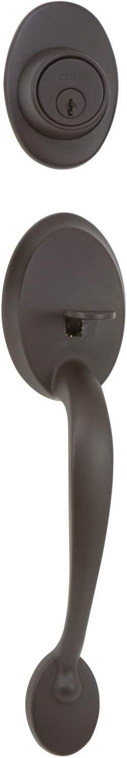 LOCK HANDLESET COLTON BLACK