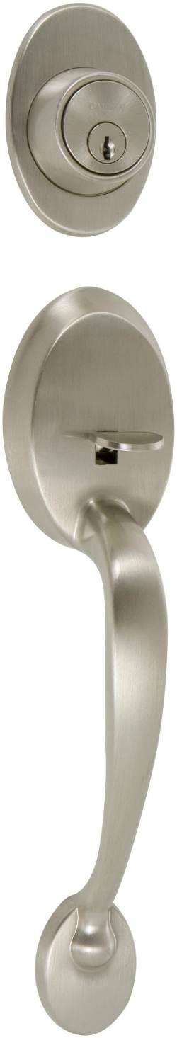 LOCK HANDLESET COLTON STN NICKEL