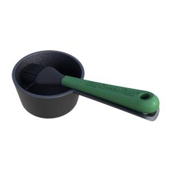 BGE CAST IRON SUACE POT W/BRUSH