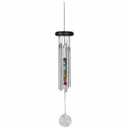 WIND CHIME CHAKRA 7 STONE SILVER