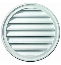 VENT GABLE VNYL ROUND WHT 22/24"