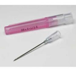NEEDLE 18G 1" POLY HUB EA