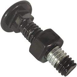 BOLT & NUT BLK 3/8X2" 5/BOX