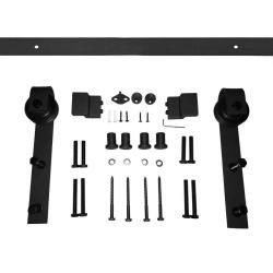 KIT HDWR BARN DOOR 8' BLK