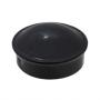 CAP DOME BLK AL 2-1/2"